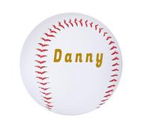 Ballon de baseball personnalisé Cezool, Blanc, Size S, 1 pièce, Cadeau de baseball personnalisé pour adulte