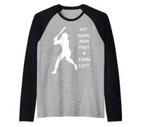 Ballon de Baseball pour Femme - Course Dure - Tournez Rapidement à Gauche Manche Raglan