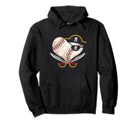 Ballon de baseball The Vintage Pirate en forme de cœur avec chapeau en forme de tête de mort Sweat à Capuche