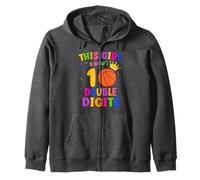 Ballon de basket 10e anniversaire « This Girl Is Now 10 Double Digits » Sweat à Capuche