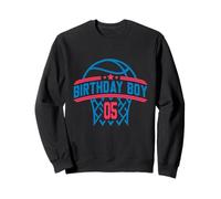 Ballon de basket 5 ans anniversaire garçon rouge et bleu Sweatshirt