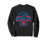 Ballon de basket 6 ans anniversaire garçon rouge et bleu Sweatshirt