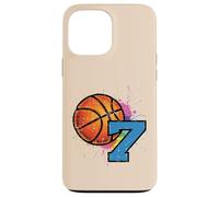 Ballon de Basket 7e Anniversaire 7 Ans Bday Sports Garçons Enfants Coque pour iPhone 13 Pro Max