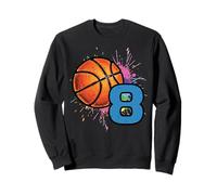 Ballon de Basket 8e Anniversaire 8 Ans Bday Sports Garçons Enfants Sweatshirt