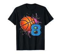 Ballon de Basket 8e Anniversaire 8 Ans Bday Sports Garçons Enfants T-Shirt