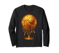 Ballon de Basket Amusant Golden Drip Cool Esthétique Sports Amateurs de Dunk Manche Longue