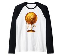 Ballon de Basket Amusant Golden Drip Cool Esthétique Sports Amateurs de Dunk Manche Raglan
