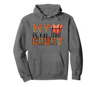 Ballon de Basket Amusant My Heart is on That Court Son Daughter Sweat à Capuche