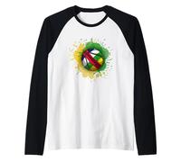Ballon de Basket avec Drapeau de la République Centrafricaine Manche Raglan