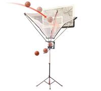 Ballon de basket avec rotation à 180 °, hauteur réglable pour une meilleure pratique de tir, système de retour net durable pour l'intérieur et l'extérieur