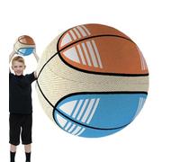 Ballon de basket-ball en éponge hautement élastique absorbant les chocs - Ballon d'entraînement intérieur et extérieur - Ballon de basket doux et sûr pour adolescents, adultes, maison, école