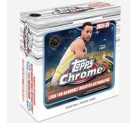 Ballon de Basket chromé Topps 2024-25 - Scellé en Usine - Mega Box