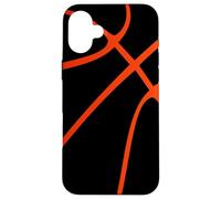 Ballon de Basket de Sport avec Couleur Orange Coque pour iPhone 16 Plus