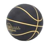 Ballon de Basket D'entraînement pour Adolescents, en Caoutchouc Sûr, Noir, avec Prise Facile, pour Usage Scolaire, 1 Pièce (Taille 7)
