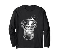 Ballon de Basket en Filet pour Joueur de Sport Vintage Manche Longue