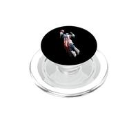Ballon de Basket entraîneur Drapeau américain USA Drip Graffiti PopSockets PopGrip pour MagSafe