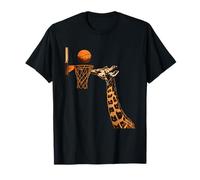 Ballon de basket girafe Slam Dunk amateur de basket-ball Art animal T-Shirt