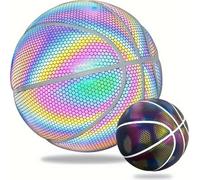 Ballon de basket holographique réfléchissant, lumineux et clair pour les matchs en soirée, cadeaux de basket pour enfants - FLASHBALL