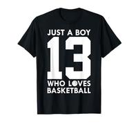 Ballon de Basket « Just A Boy Who Love » 13e Anniversaire T-Shirt