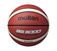 Molten BG3000 Ballon de Basket en Cuir synthétique pour intérieur/extérieur Orange/Ivoire Taille 5 Garçon 7 8 9 10 11 Ans Fille 12 et 13 Ans
