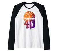 Ballon de Basket numéro Cool 40 Ans 40e Anniversaire Manche Raglan