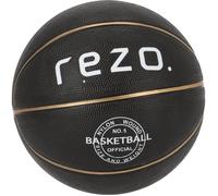 Ballon de basket - REZO - Caoutchouc - Taille 5 - Or - Prise ferme