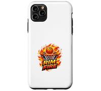 Ballon de Basket Rim Fire Flame Dunk, Design Sportif à Haute énergie Coque pour iPhone 11 Pro Max