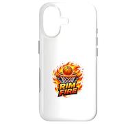 Ballon de Basket Rim Fire Flame Dunk, Design Sportif à Haute énergie Coque pour iPhone 17