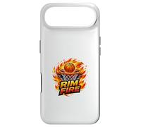 Ballon de Basket Rim Fire Flame Dunk, Design Sportif à Haute énergie Coque pour iPhone Air