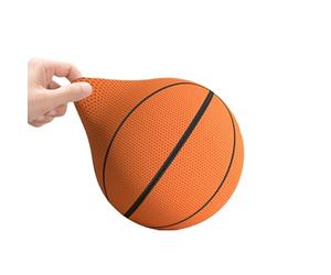 Ballon de basket silencieux avec housse souple pour l'intérieur | Facile à transporter pour les enfants et les débutants, balle de sport souple améliore les compétences de tir pour