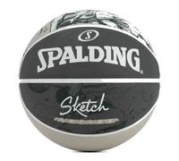 Ballon De Basket Spalding Sketch Jump Sz7 Rubber Basketball Gris Anthracite Foncé