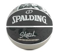 Ballon De Basket Spalding Sketch Jump Sz7 Rubber Basketball Gris Anthracite Foncé