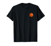 Ballon de Basket Sport Orange Rond T-Shirt