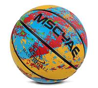 Ballon de basket taille 5, ballon de basketball pour enfants, mini ballon de basketball taille 3, idéal pour les mains des jeunes enfants, ballon de basketball d'extérieur en caoutchouc orange 5