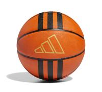 Adidas Ballon de basket mixte 3-Stripes Rubber X3 – Naturel/Noir/Or métallisé – Taille 6