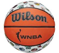 Wilson Ballon de basket WNBA ALL TEAM en caoutchouc Extérieur Taille 6 Brun/Blanc 34