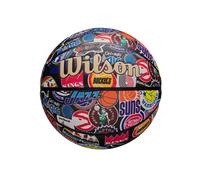Wilson Ballon de basket NBA All Team Retro – Double profondeur, toucher pur – Taille 7 Multicolore