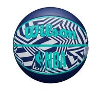 Wilson Ballon de basket NBA DRV Plus Dazzle Camo – Extérieur, Taille 7, Indigo