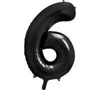 Ballon de baudruche 6 noir 86cm