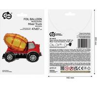 Ballon de baudruche Camion en béton, 47x67 cm