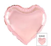 Ballon De Baudruche Coeur Rose Or Fête D'anniversaire Décoration 3D