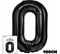 Ballon de baudruche DIGITAL DIGITAL 0 NOIR POUR FÊTE D'ANNIVERSAIRE 100cm