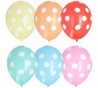 Ballon de baudruche 'Dots', couleurs assorties