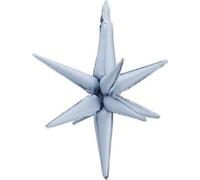 Ballon de baudruche Etoile 3D 50cm bleu brumeux