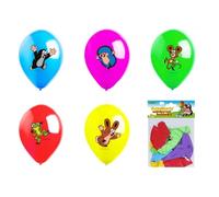 Ballon de baudruche gonflable Taupe + amis 5pcs en sac 13,5x18cm carnaval