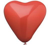 Ballon de baudruche 'Heart', grand, rouge