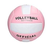 Ballon de beach-volley, de volley-ball doux et imperméable, pour adultes et adolescents, volley-ball en plein air pour piscine, plage, salle de sport, retour à la saison scolaire (rose)