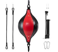 Ballon de boxe double extrémité Portable réglable en cuir PU élastique