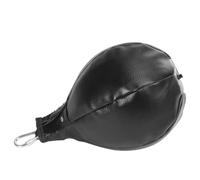 Ballon de Boxe Poire Professionnel Suspendu, Rebond Élevé, Entraînement | PU Noir, Coordination Œil-main, Réflexes, Club de Fitness, Exercice D'agilité, Style Créatif