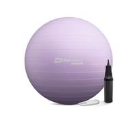 Hop-Sport Ballon de Fitness 85 cm HS-R085YB avec Pompe à air, Anti-éclatement, Ballon de Gymnastique Antidérapant pour Yoga, Pilates et Renforcement Musculaire, Charge max. 100 kg, Violet clair Violet